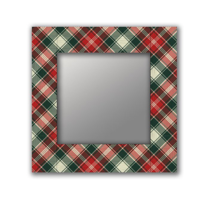 Настенное зеркало Шотландия-1 50х65 красного цвета - купить Настенные зеркала по цене 13190.0