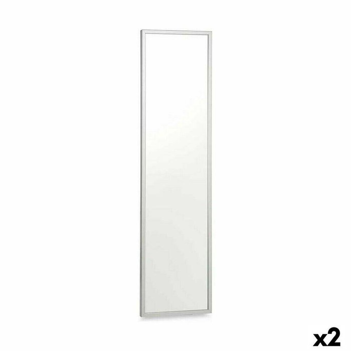 Настенное зеркало 82705 Серебристый 30 x 120 cm Прямоугольный (2 штук)