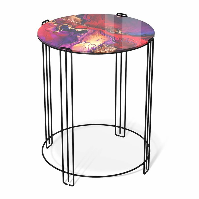 Кофейный стол Cosmic 36 красно-фиолетового цвета 