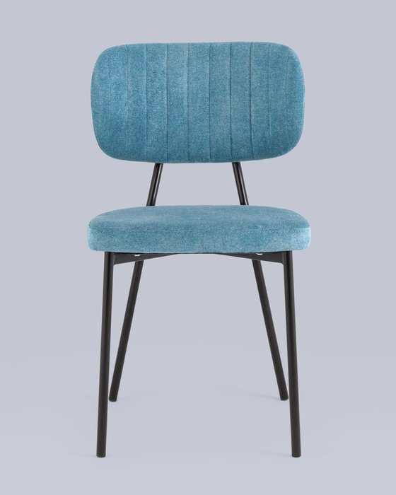 Стул Ханна синего цвета - лучшие Обеденные стулья в INMYROOM
