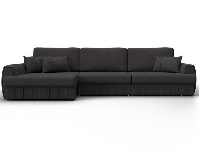 Угловой диван-кровать Лига-057 L Лонг темно-коричневого цвета левый (замша) - купить Угловые диваны по цене 111990 Угловой диван-кровать Лига-057 L Лонг темно-коричневого цвета левый (замша) - купить Угловые диваны по цене 111990