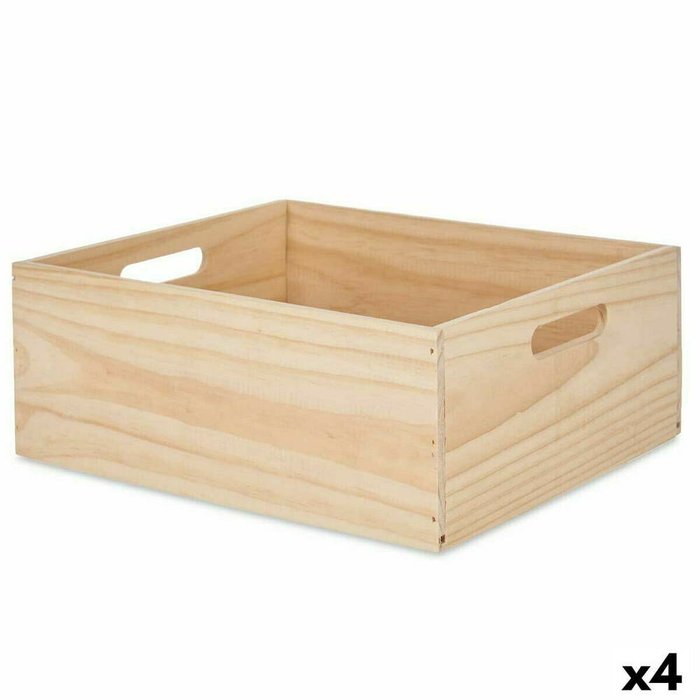 Набор декоративных ящичков древесина сосны 31 x 14 x 36 cm (4 штук)