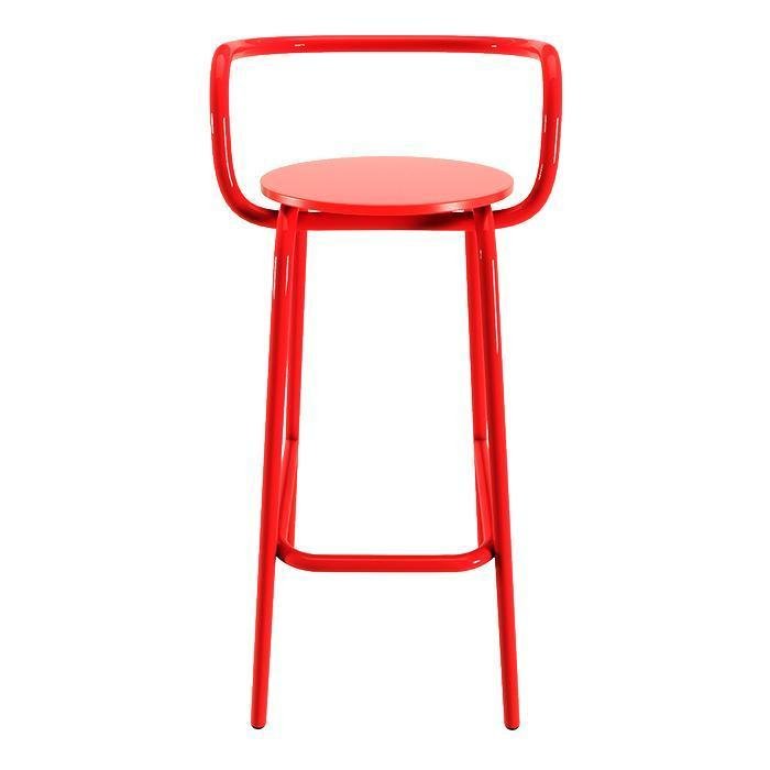 Барный стул Нод красного цвета - купить Барные стулья по цене 10572.0