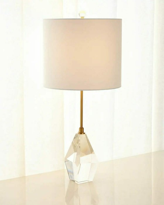 Настольная лампа Джувел с белым абажуром - лучшие Настольные лампы в INMYROOM