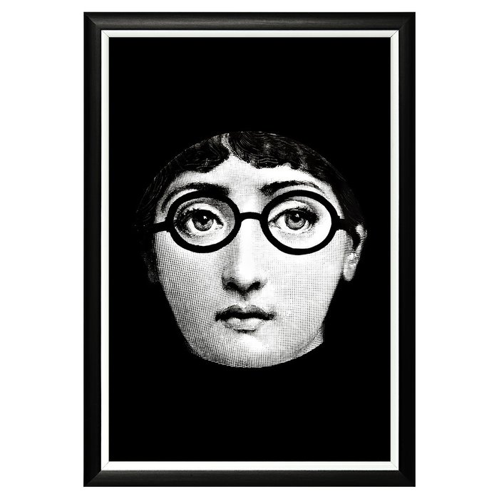 Арт-постер Лина версия Леннон в черно-белом цвете