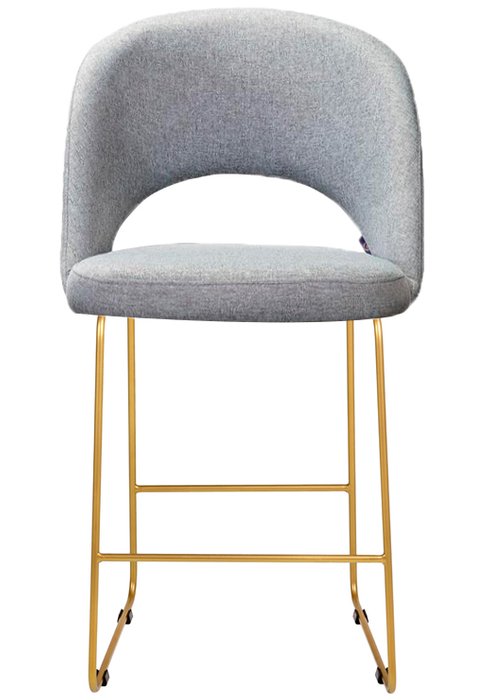 Барный стул Lars серого цвета  - лучшие Барные стулья в INMYROOM