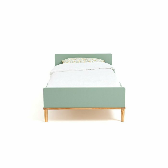 Кровать детская Jimi 90x190 зеленого цвета - купить Одноярусные кроватки по цене 24381.0