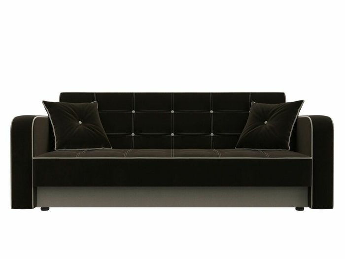 Диван-кровать Тур темно-коричневого цвета - купить Прямые диваны по цене 29999.0