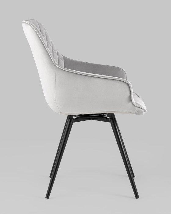 Стул вращающийся Сеул светло-серого цвета - лучшие Обеденные стулья в INMYROOM