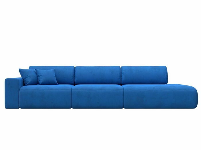 Диван-кровать Лига 036 Модерн Лонг темно-голубого цвета с левым подлокотником - купить Прямые диваны по цене 98999.0