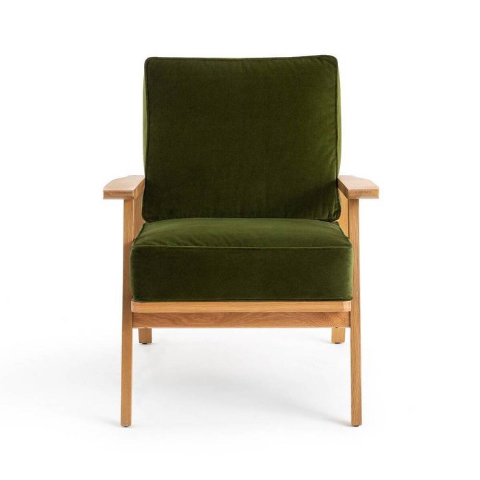 Кресло винтажное Linna темно-зеленого цвета - купить Интерьерные кресла по цене 27027.0