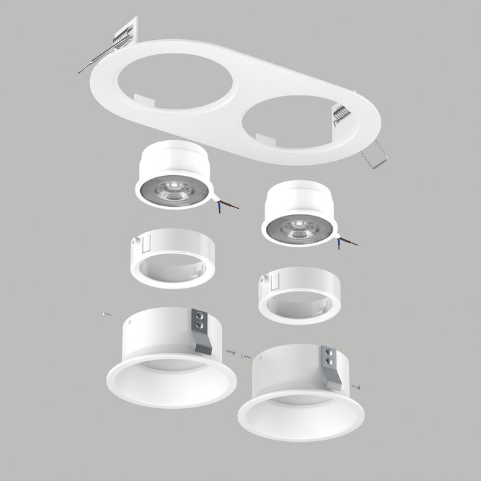 Светильник DOMINO ROUND под LED модуль/лампу МR16 (214656+214606+214606+214006+214006) - купить Встраиваемые споты по цене 2595.0 Светильник DOMINO ROUND под LED модуль/лампу МR16 (214656+214606+214606+214006+214006) - купить Встраиваемые споты по цене 2595.0