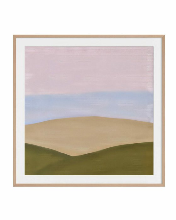 Интерьерное жикле Landscape 60х60 в раме бежевого цвета - лучшие Картины в INMYROOM Интерьерное жикле Landscape 60х60 в раме бежевого цвета - лучшие Картины в INMYROOM