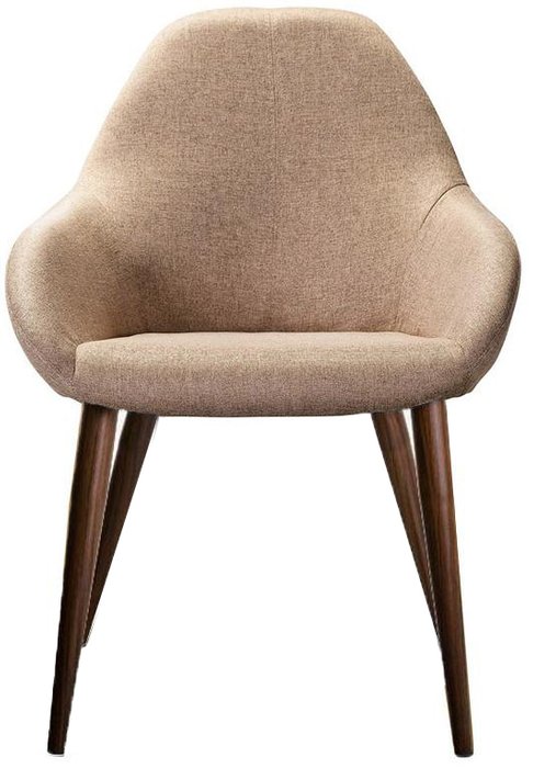 Стул Kent бежевого цвета на коричневых ножках - купить Обеденные стулья по цене 9990.0