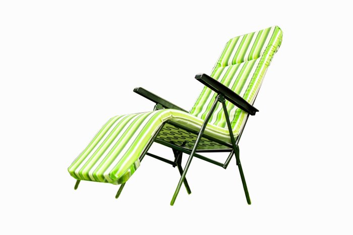 Кресло-шезлонг Альберто зеленого цвета