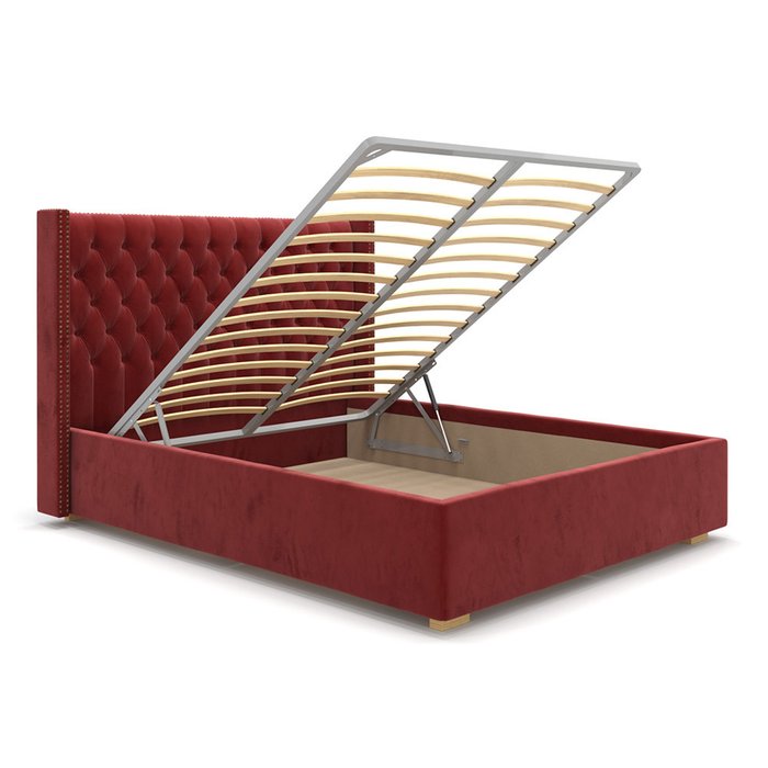 Кровать Stella с подъемным механизмом красного цвета 160х200 - купить Кровати для спальни по цене 78800.0