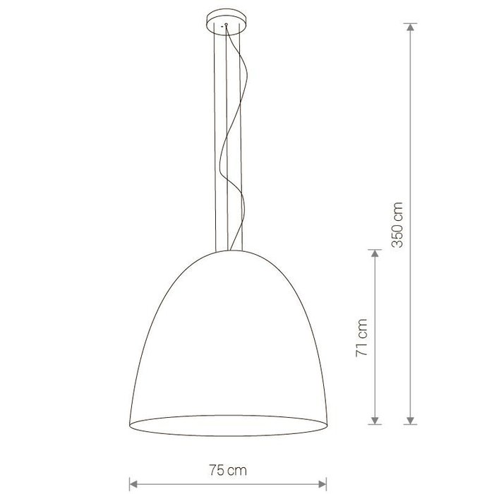 Подвесной светильник Egg из металла  - купить Подвесные светильники по цене 74000.0