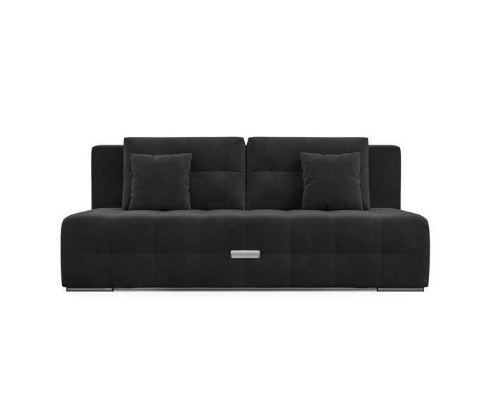 Прямой диван-кровать Марсель 4 черного цвета - купить Прямые диваны по цене 34990.0