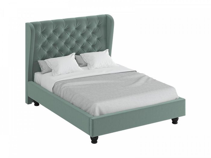 Кровать Jazz серо-бирюзового цвета 160х200