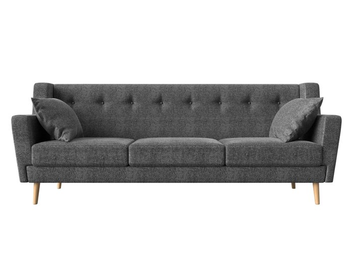 Диван Брайтон серого цвета - купить Прямые диваны по цене 37999.0