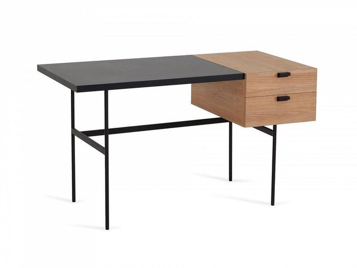 Стол рабочий Tanis черно-коричневого цвета - купить Письменные столы по цене 38400.0