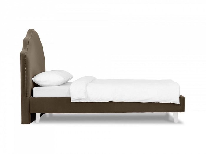 Кровать Queen Victoria L 160х200 серо-коричневого цвета - лучшие Кровати для спальни в INMYROOM