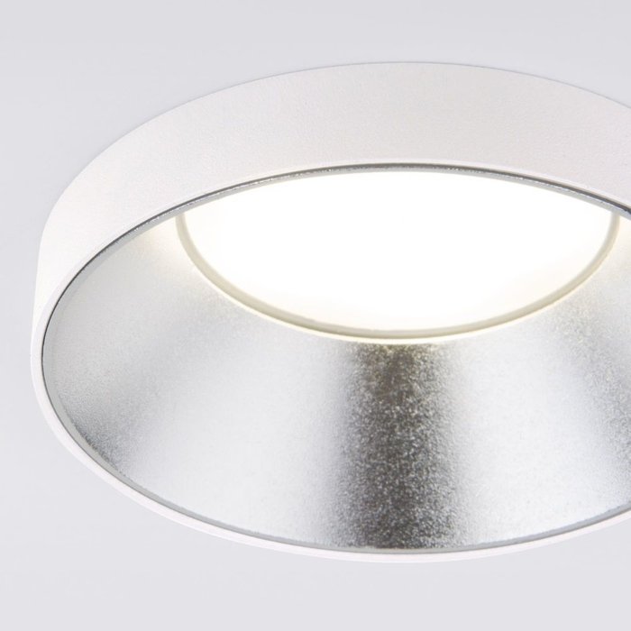 Встраиваемый точечный светильник 112 MR16 серебро/белый Discus - лучшие Встраиваемые споты в INMYROOM