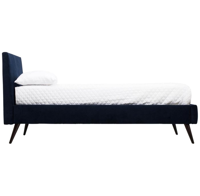Кровать Pola ткмно-синего цвета 160х200  - лучшие Кровати для спальни в INMYROOM