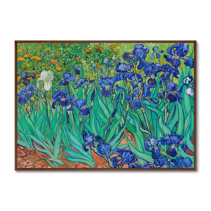 Репродукция картины Irises, 1889г. - купить Картины по цене 21999.0