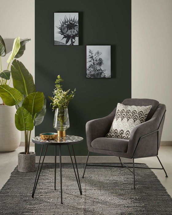 Кресло Brida графитового цвета - лучшие Интерьерные кресла в INMYROOM