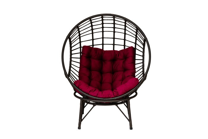 Кресло на подставке Элма черного цвета - купить Садовые кресла по цене 16555.0