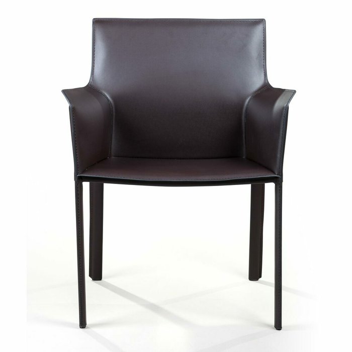 Стул с подлокотниками Barrie коричневого цвета - купить Обеденные стулья по цене 39900.0