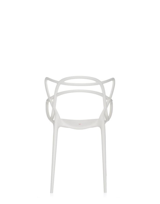 Пластиковый стул Masters белого цвета  - лучшие Обеденные стулья в INMYROOM