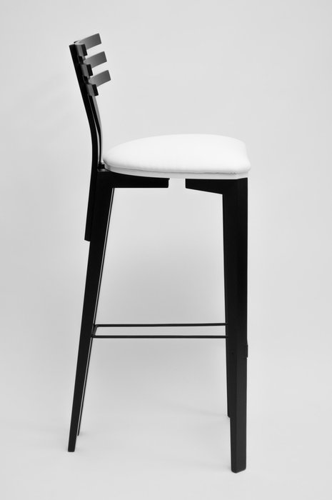 Стул барный Orient черно-белого цвета - лучшие Барные стулья в INMYROOM