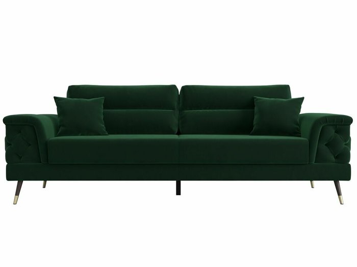 Диван-кровать Лига 023 темно-зеленого цвета - купить Прямые диваны по цене 69999.0