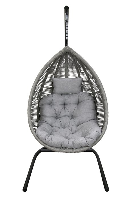 Кресло подвесное Ибица серого цвета - купить Подвесные кресла по цене 37266.0