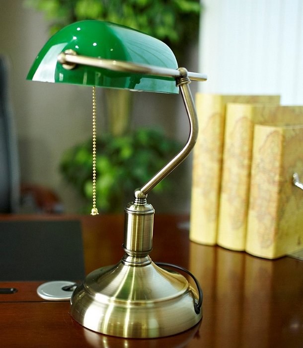 Настольная лампа Lumina Deco Banker LDT 305 GR - купить Настольные лампы по цене 9538.0