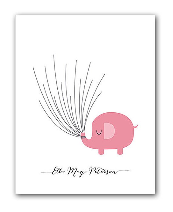 Постер "Pink elephant" А4 - купить Принты по цене 2000.0