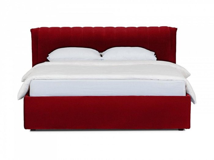 Кровать Queen Anastasia Lux бордового цвета 160х200 с подъемным механизмом - купить Кровати для спальни по цене 80190.0