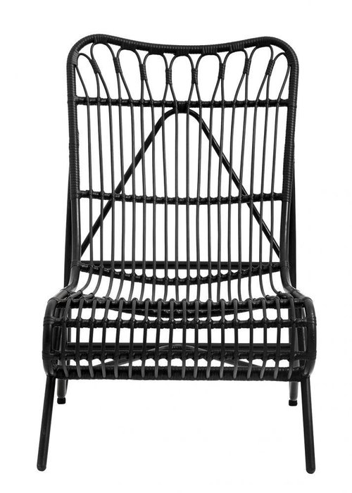 Садовое кресло для отдыха черного цвета - купить Садовые кресла по цене 27800.0