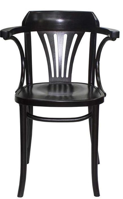 Стул Катрин с подлокотниками и каркасом из массива бука цвета венге - лучшие Обеденные стулья в INMYROOM