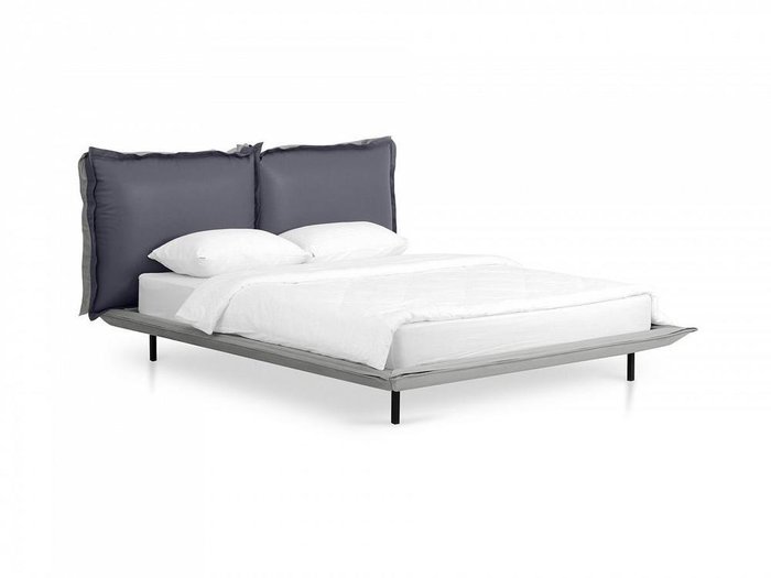 Кровать Barcelona 160х200 серого цвета - купить Кровати для спальни по цене 109800.0