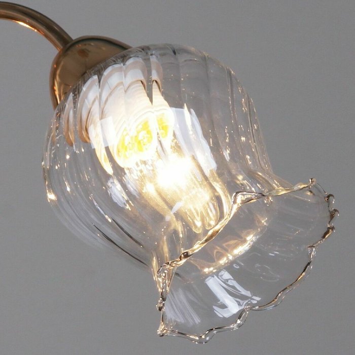 Подвесная люстра 50028-0.4-03 FGD (стекло, цвет прозрачный) - лучшие Подвесные люстры в INMYROOM