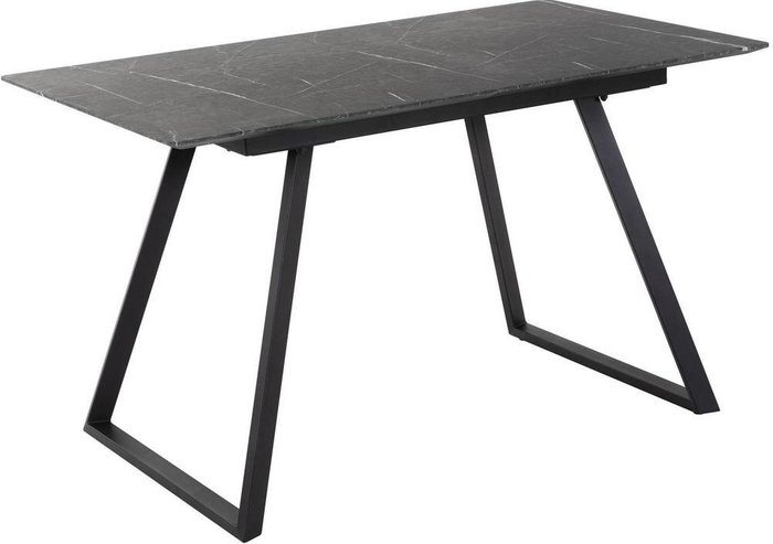 Стол обеденный раздвижной Пеле темно-серого цвета