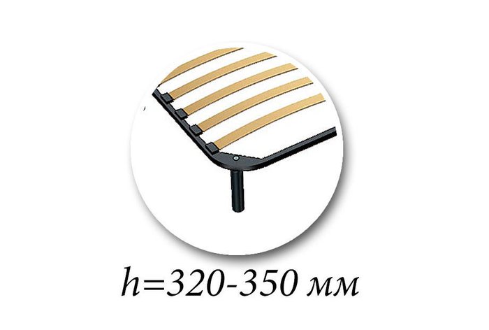 Комплект из семи регулируемых ножек (h=32-35 см) - лучшие Основания кроватей в INMYROOM