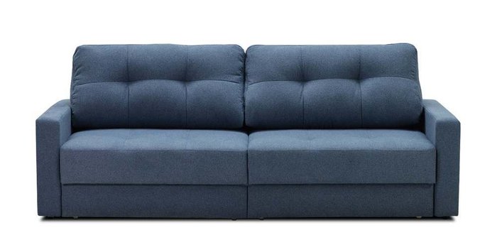 Прямой диван-кровать Сити синего цвета - купить Прямые диваны по цене 33530.0