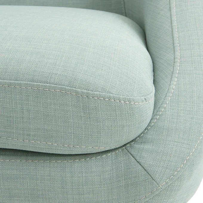 Прямой диван трехместный Smon светло-зеленого цвета - лучшие Прямые диваны в INMYROOM