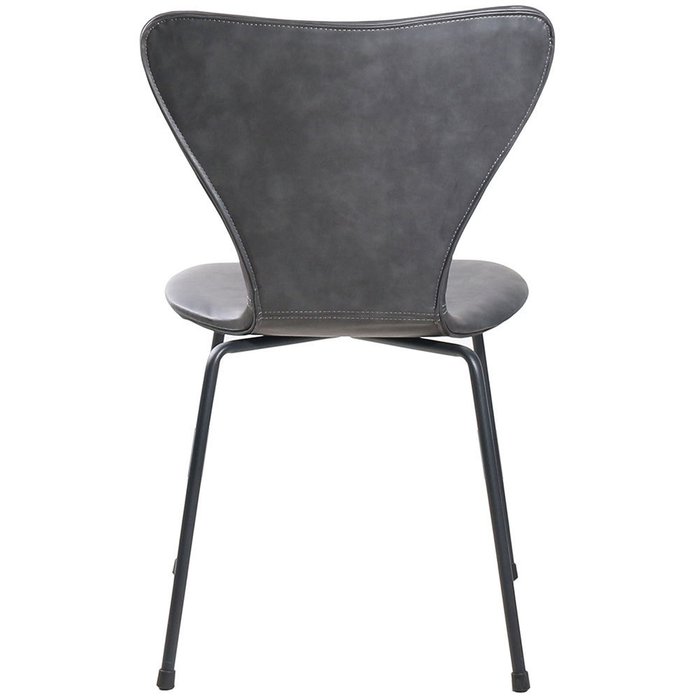 Стул Seven Leather серого цвета - лучшие Обеденные стулья в INMYROOM