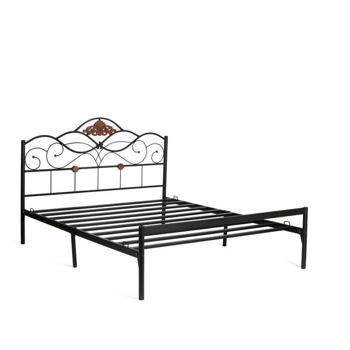 Кровать Federica 160х200 черного цвета - купить Кровати для спальни по цене 19640.0