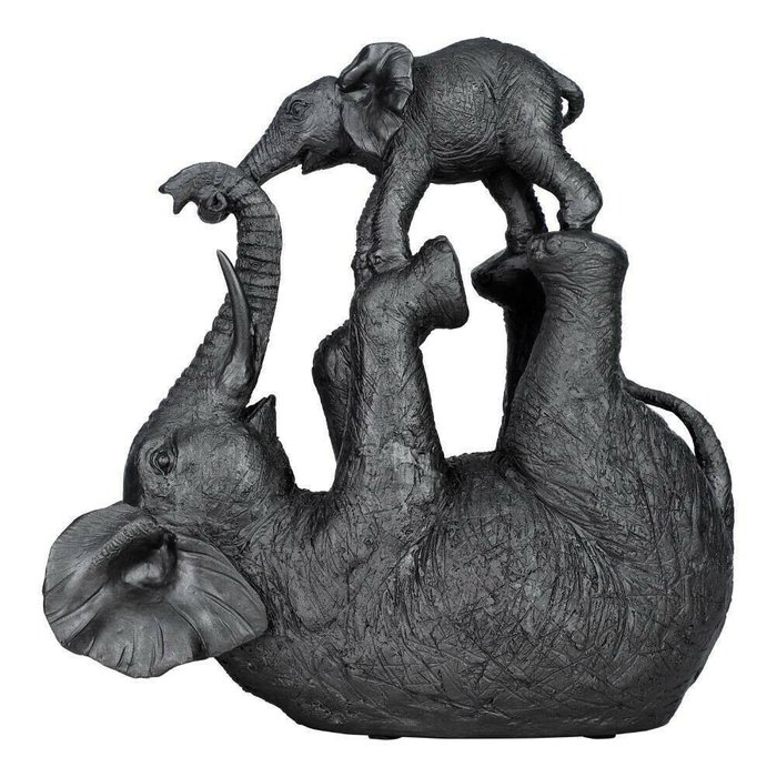 Статуэтка слон Siocon черного цвета - купить Фигуры и статуэтки по цене 6490.0